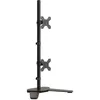 Image de Support De Moniteur Double Noir Acier Vesa 75/100 Mm Vidaxl