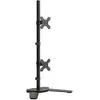 Image de Vidaxl support de moniteur double noir acier vesa 75100 mm