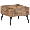 Image de Table Basse Gris 55x55x40 Cm Teck De Récupération Massif Vidaxl