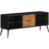 Image de Meuble Tv 112x31x45 Cm Teck Massif Récupéré Vidaxl