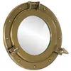 Image de Miroir - Hublot - Ø30 cm - Aluminium - Verre - Jaune
