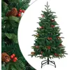 Image de Sapin De Noël Artificiel Avec Pommes De Pin Et Baies 150 Cm Vidaxl