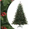 Image de Sapin De Noël Artificiel Avec Pommes De Pin Et Baies 240 Cm Vidaxl