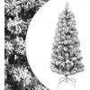 Image de Sapin De Noël Artificiel À Charnières Avec Neige Floquée 150 Cm Vidaxl