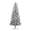 Image de Vidaxl sapin artificiel à charnières avec neige floquée 180 cm