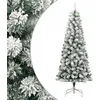 Image de Sapin De Noël Artificiel À Charnières Avec Neige Floquée 240 Cm Vidaxl