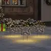 Image de Décoration Lumineuse Étoile De Noël Piquets 3 Pcs 50 Led 29 Cm Vidaxl