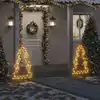 Image de Décoration Lumineuse Arbre De Noël Avec Piquets 115 Led 90 Cm Vidaxl