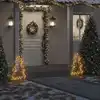Image de Décoration Lumineuse Arbre De Noël Avec Piquets 80 Led 60 Cm Vidaxl