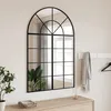 Image de Miroir mural noir 80x120 cm arche fer
