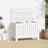 Image de Boîte De Rangement De Jardin Blanc 76x42,5x54 Cm Bois De Pin Vidaxl