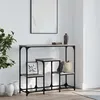 Image de Table Console Sonoma Gris 89,5x28x76 Cm Bois D'ingénierie Vidaxl