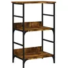 Image de Bibliothèque Chêne Fumé 50x33x82 Cm Bois D'ingénierie Vidaxl