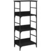 Image de Bibliothèque Noir 50x33x117,5 Cm Bois D'ingénierie Vidaxl