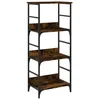 Image de Bibliothèque Chêne Fumé 50x33x117,5 Cm Bois D'ingénierie Vidaxl