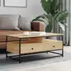 Image de Table Basse Chêne Sonoma 100x51x45 Cm Bois D'ingénierie Vidaxl