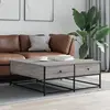 Image de Table Basse Sonoma Gris 100x99x40 Cm Bois D'ingénierie Vidaxl