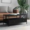 Image de Table Basse Noir 100x51x45 Cm Bois D'ingénierie Vidaxl