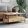 Image de vidaXL Table basse chêne sonoma 100x51x45 cm bois dingénierie 835300