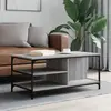 Image de Table Basse Sonoma Gris 100x50x45 Cm Bois D'ingénierie Vidaxl