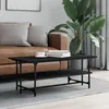 Image de Table Basse Noir 100x50x40 Cm Bois D'ingénierie Vidaxl