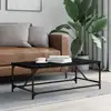 Image de Table Basse Noir 100x50x35 Cm Bois D'ingénierie Vidaxl