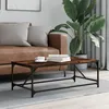 Image de Table Basse Chêne Fumé 100x50x35 Cm Bois D'ingénierie Vidaxl