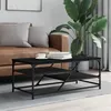 Image de vidaXL Table basse noir 100x49x40 cm bois dingénierie 835344