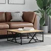 Image de vidaXL Table basse chêne sonoma 70x70x30 cm bois dingénierie 835370