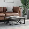 Image de vidaXL Table basse sonoma gris 70x70x30 cm bois dingénierie 835372