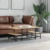 Image de vidaXL Table basse chêne sonoma 100x505x40 cm bois dingénierie 835375