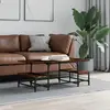 Image de Table Basse Chêne Fumé 100x50,5x40 Cm Bois D'ingénierie Vidaxl