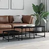 Image de vidaXL Tables basses gigognes 2 pcs noir bois dingénierie 835394