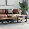 Image de vidaXL Tables basses gigognes 2 pcs chêne sonoma bois dingénierie 835395