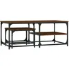 Image de Tables Basses Gigognes 2 Pcs Chêne Marron Bois D'ingénierie Vidaxl