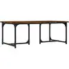 Image de Table Basse Chêne Fumé 90x50x35 Cm Bois D'ingénierie Vidaxl