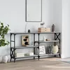 Image de Table Console Sonoma Gris 150x29x76,5 Cm Bois D'ingénierie Vidaxl