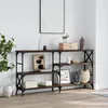 Image de Table Console Chêne Marron 150x29x76,5 Cm Bois D'ingénierie Vidaxl