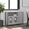 Image de Buffet Sonoma Gris 100x35x75 Cm Bois D'ingénierie Vidaxl