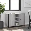 Image de Buffet Sonoma Gris 100x35x70 Cm Bois D'ingénierie Vidaxl