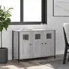 Image de Buffet Sonoma Gris 100x35x70 Cm Bois D'ingénierie Vidaxl