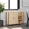 Image de Buffet Chêne Sonoma 100x33x75 Cm Bois D'ingénierie Vidaxl