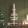 Image de Arbre De Noël En Bois Pour Décoration 90 Cm Bois Massif De Pin Vidaxl