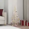 Image de Arbre De Noël En Bois Pour Décoration 120 Cm Bois Massif De Pin Vidaxl