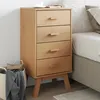 Image de vidaXL Table de Chevet Armoire de Lit avec Pieds Table de Nuit avec Rangement Armoire de Nuit Chambre Moderne Marron 358585