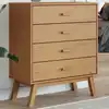 Image de Armoire À Tiroirs Olden Marron Bois De Pin Solide Vidaxl