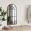 Image de vidaXL Miroir mural noir 30x60 cm arche fer 358624
