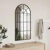 Image de Miroir Mural Noir 50x100 Cm Arche Fer Vidaxl