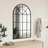 Image de Miroir Mural Noir 60x100 Cm Arche Fer Vidaxl