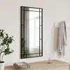 Image de Miroir Mural Noir 40x80 Cm Rectangulaire Fer Vidaxl